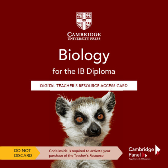 DIGITAL - Biology for the IB Diploma Digital Teacher's Resource Access Card