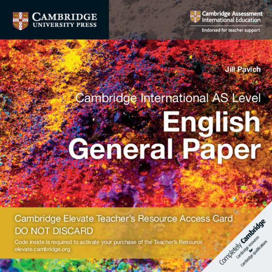 DIGITAL - Cambridge International AS Level English General Paper Digital Teacher's Resource Access Card - ISBN 9781108457880