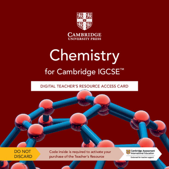 DIGITAL - Cambridge IGCSE™ Chemistry Digital Teacher's Resource Access Card - ISBN 9781108948937