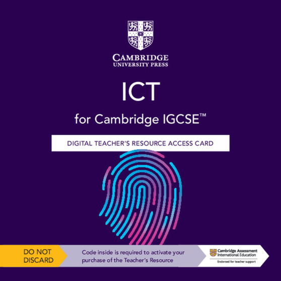 DIGITAL - Cambridge IGCSE™ ICT Digital Teacher's Resource Access Card - ISBN 9781108828246