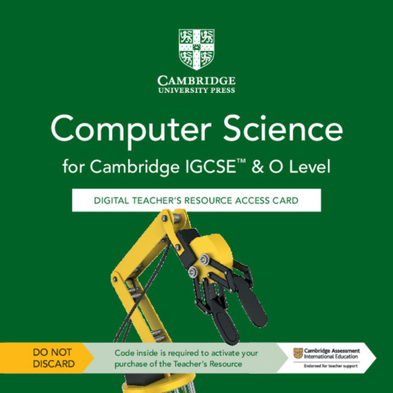DIGITAL - Cambridge IGCSE™ and O Level Computer Science Digital Teacher's Resource Access Card - ISBN 9781108824217
