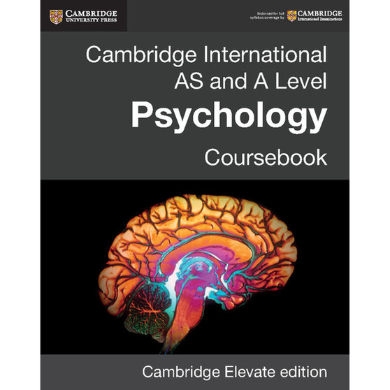DIGITAL - Cambridge International AS and A Level Psychology Digital Coursebook (2 Years) - ISBN 9781316605714