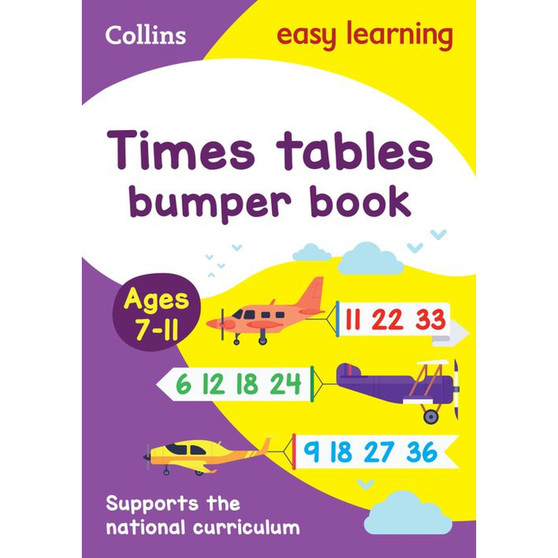 Collins Easy Learning KS2 - Times Tables Bumper Book Ages 7-11: Prepare for school with easy home learning - ISBN 9780008151492