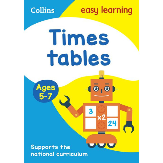 Collins Easy Learning KS1 - Times Tables Ages 5-7: Prepare for school with easy home learning - ISBN 9780008134389