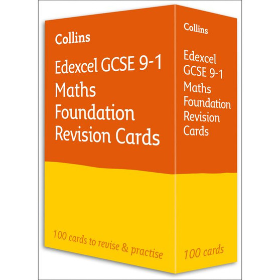 Collins GCSE Grade 9-1 Revision - Edexcel GCSE 9-1 Maths Foundation Revision Cards: Ideal for the 2026 and 2027 exams - ISBN 9780008359744