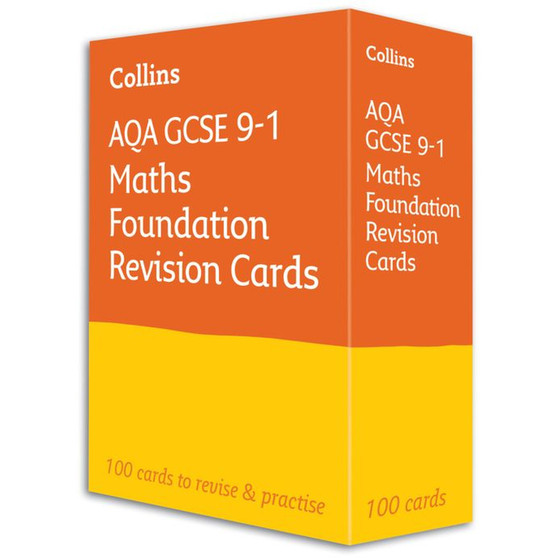 Collins GCSE Grade 9-1 Revision - AQA GCSE 9-1 Maths Foundation Revision Cards: Ideal for the 2026 and 2027 exams - ISBN 9780008359768