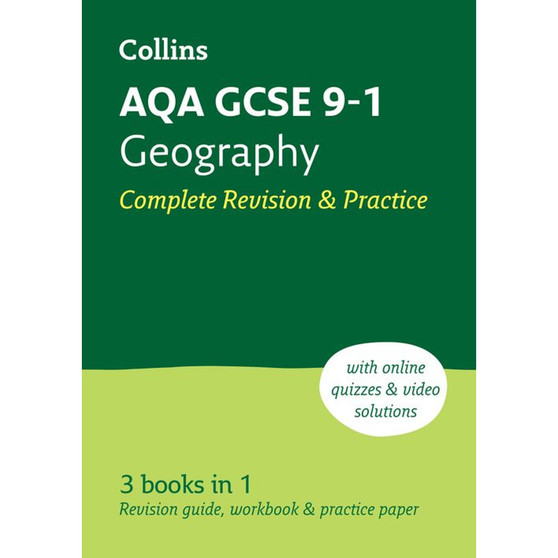 Collins GCSE Grade 9-1 Revision - AQA GCSE 9-1 Geography Complete Revision & Practice: Ideal for the 2026 and 2027 exams includes online edition, quizzes and video solutions (Second edition) - ISBN 9780008535001