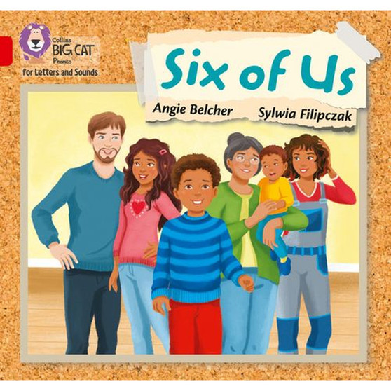Collins Big Cat Phonics for Letters and Sounds - Six of us: Band 02A/Red A - ISBN 9780008357665