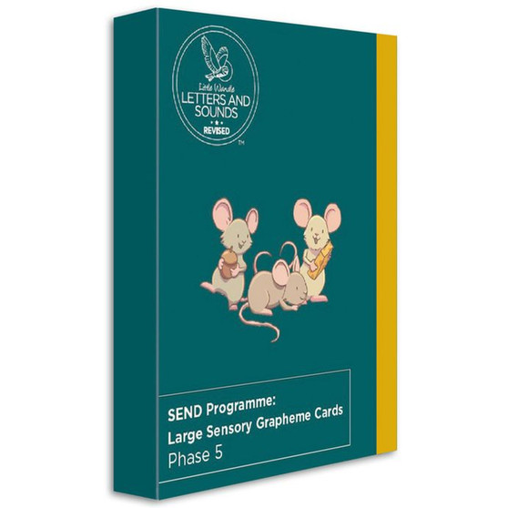 Big Cat Phonics for Little Wandle Letters and Sounds Revised - SEND Programme: Large Sensory Grapheme Cards: Phase 5 - ISBN 9780008582579