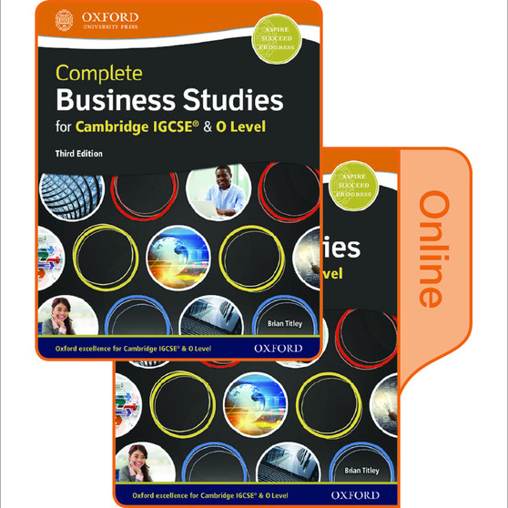 Oxford Complete Business Studies for Cambridge IGCSE and O Level Print and Online Student Book Pack (3rd edition) - ISBN 9780198427780