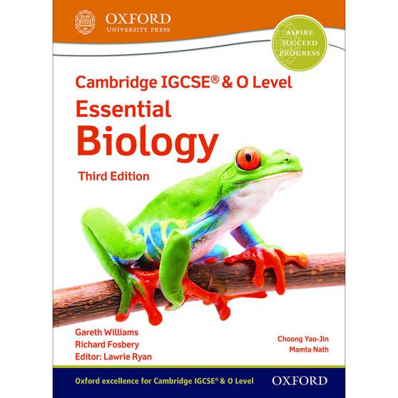 Oxford Cambridge IGCSE and O Level Essential Biology Student Book (3rd edition) - ISBN 9781382006033