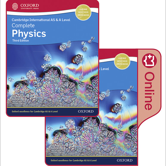 Oxford Complete Physics for Cambridge International AS and A Level Print and Enhanced Online Student Book Pack (3rd edition) - ISBN 9781382005463