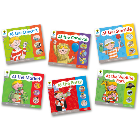 Oxford Floppy Phonics Sounds and Letters Level 1 (Pack A) Pack of 6 - ISBN 9780198488828