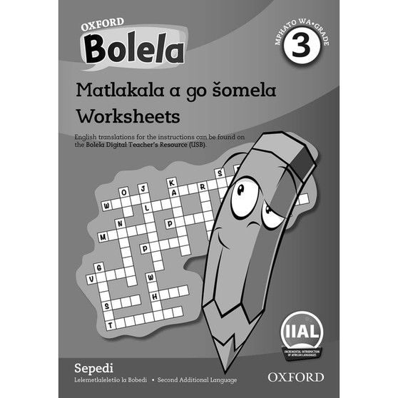 Oxford Bolela Sepedi Grade 3 Workbook - ISBN 9780190750541