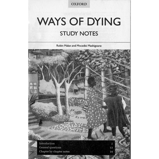 Ways of Dying Study Notes - ISBN 9780195718492