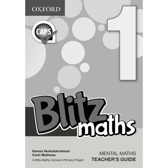Blitz Mental Maths Grade 1 Teacher's Guide (English) - ISBN 9780190409852