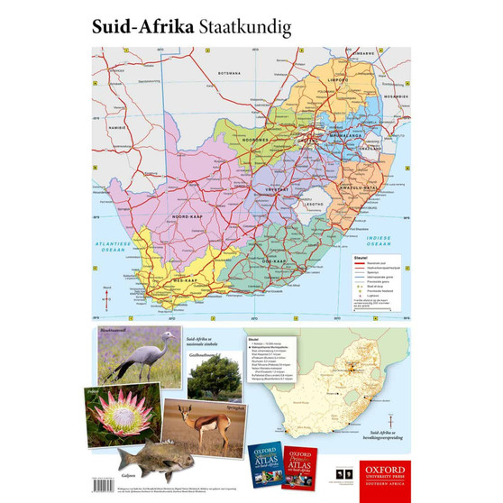 Oxford Muurkaart: Suid-Afrika Polities - ISBN 9780199074396