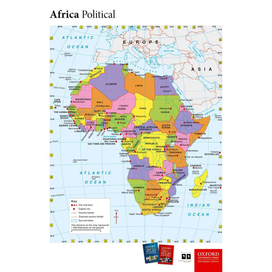 Oxford Wall Map: Africa Political - ISBN 9780190407452
