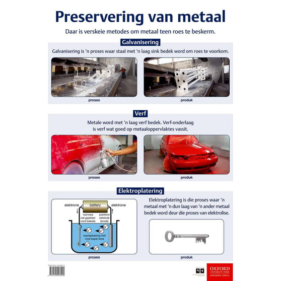 Poster Tegnologie: Preservering van metaal - ISBN 9780190443290