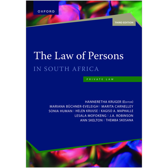 The Law of Persons in South Africa (3rd edition) - ISBN 9780190743697