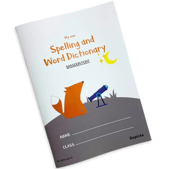 My Own Spelling and Word Dictionary — Sassoon Font