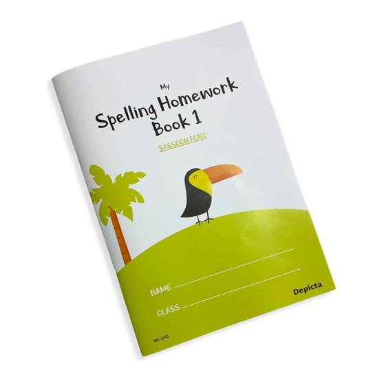 My Spelling Homework Book 1 — Sassoon Font - ISBN 9781770322783