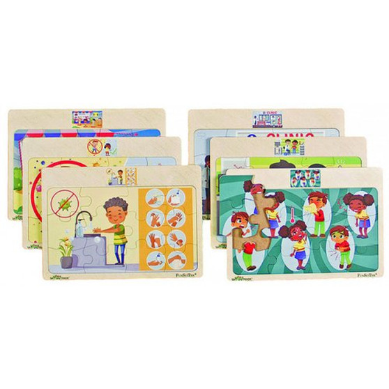 Puzzle Set (6) – Hygiene and Safety - ISBN 9781779971951