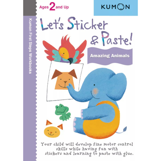 Kumon Let’s Sticker & Paste! Amazing Animals - ISBN 9781935800200