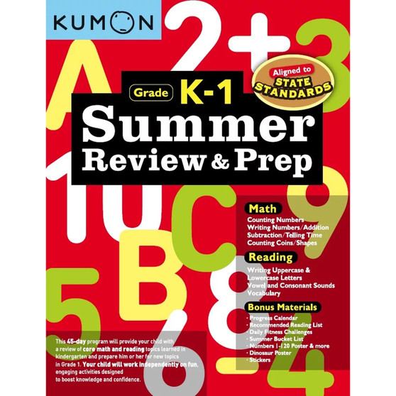Kumon Summer Review and Prep K-1 - ISBN 9781941082607