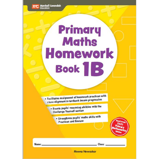 Marshall Cavendish Primary Maths Homework Book 1B - ISBN 9789814971492
