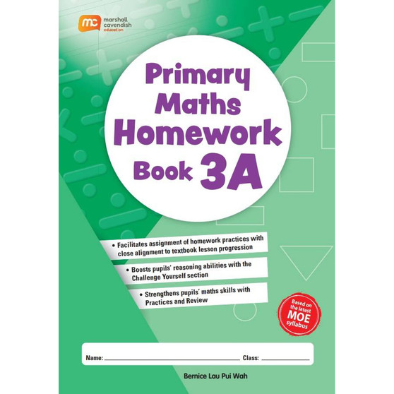 Marshall Cavendish Primary Maths Homework Book 3A - ISBN 9789814917681