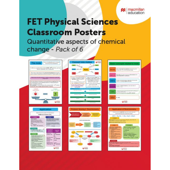 FET Physical Sciences Posters - Quantitive Aspects of Chemical Change (Pack of 6) - ISBN 9781779979896