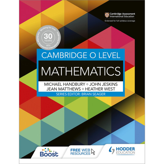 DIGITAL - Hodder Cambridge O Level Mathematics Boost eBook - ISBN 9781398370821