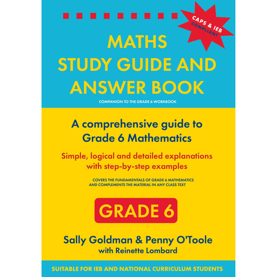 Maths Study Guide and Answer Book Grade 6 - ISBN 9780637008877