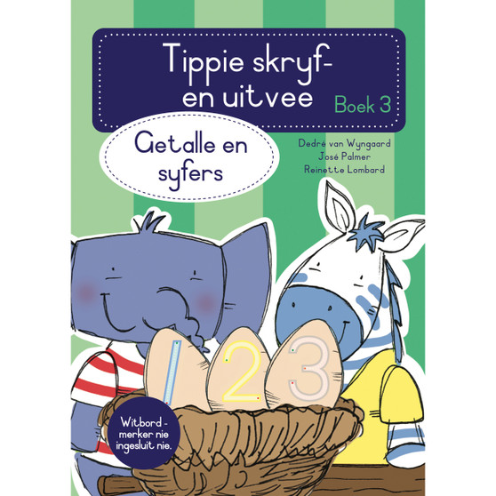 Tippie skryf-en-uitvee boek 3: Getalle en syfers - ISBN 9780637006125
