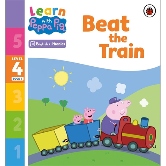 Learn with Peppa Phonics Level 4 Book 7 – Beat the Train (Phonics Reader) - ISBN 9780241576489