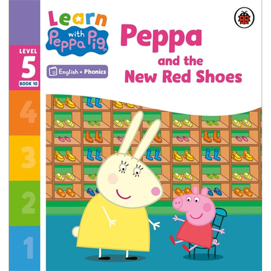 Learn with Peppa Phonics Level 5 Book 10 – Peppa and the New Red Shoes (Phonics Reader) - ISBN 9780241577189