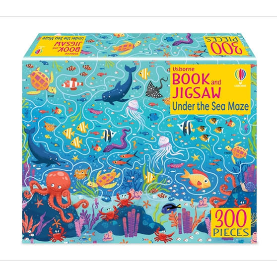 Usborne Book and Jigsaw Under the Sea Maze - ISBN 9781805078081
