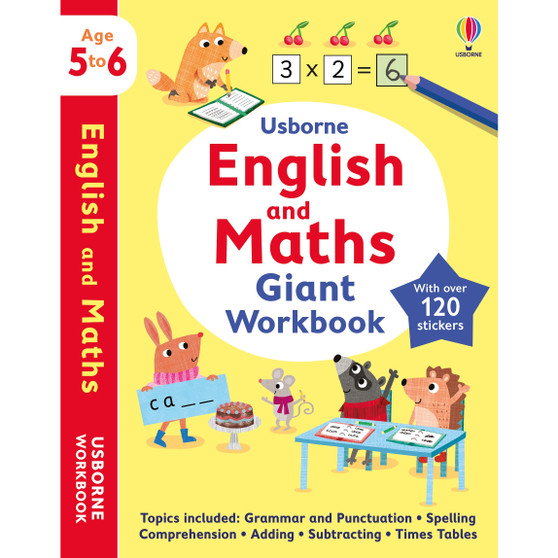 Usborne English and Maths Giant Workbook 5-6 - ISBN 9781803704388