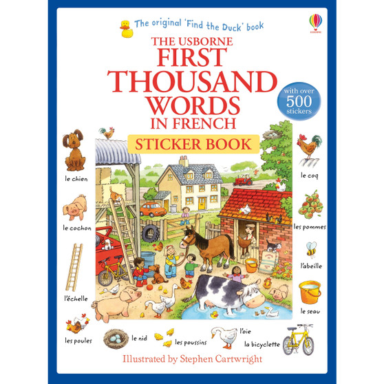 First Thousand Words in French Sticker Book - ISBN 9781409580225