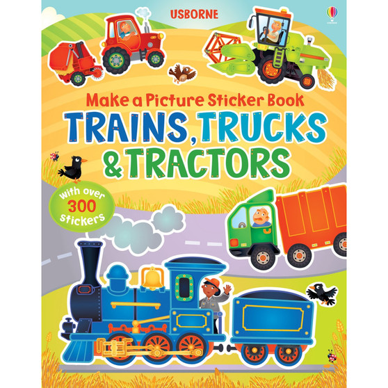 Make a Picture Sticker Book Trains, Trucks & Tractors - ISBN 9781409551560