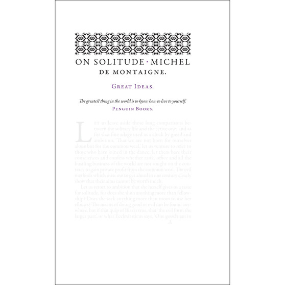 On Solitude - ISBN 9780141043852