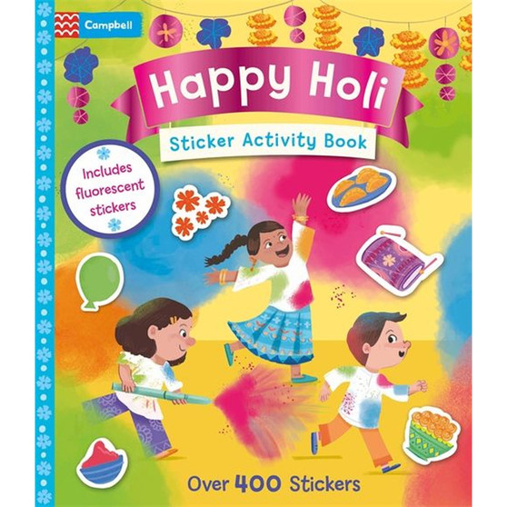 Happy Holi Sticker Activity Book - ISBN 9781035088478