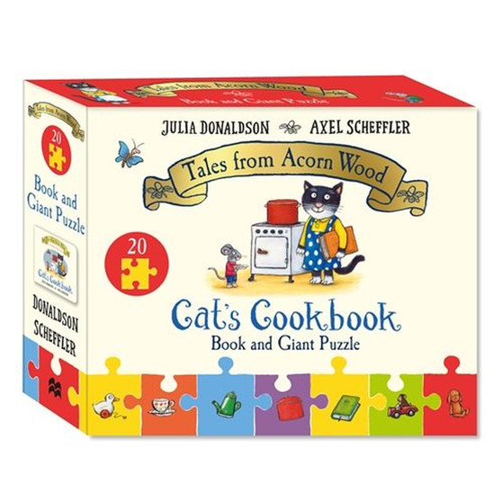 Cat's Cookbook Book and Giant Puzzle Gift Set - ISBN 9781035045815