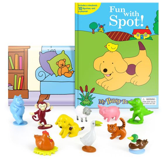 Fun with Spot! My Busy Books - Storybook, 10 figurines, playmat - ISBN 9782764371794
