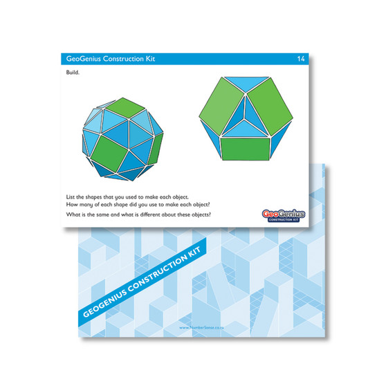GeoGenius Construction Kit Activity Cards - ISBN NSPR-GGAC