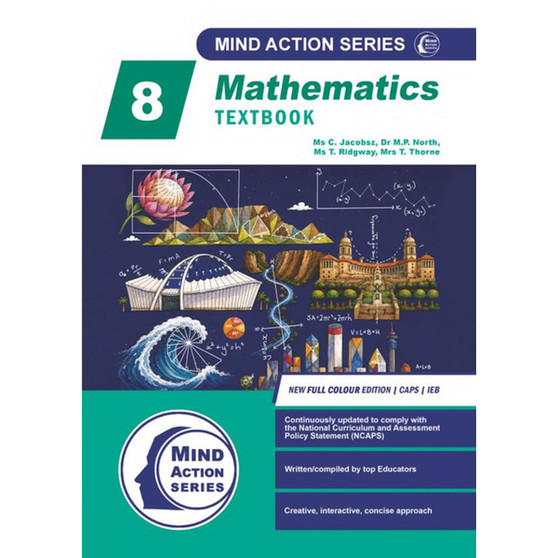 Mind Action Series Mathematics Textbook (New Edition) CAPS & IEB (2026) - Grade 8 - ISBN 9780639885599