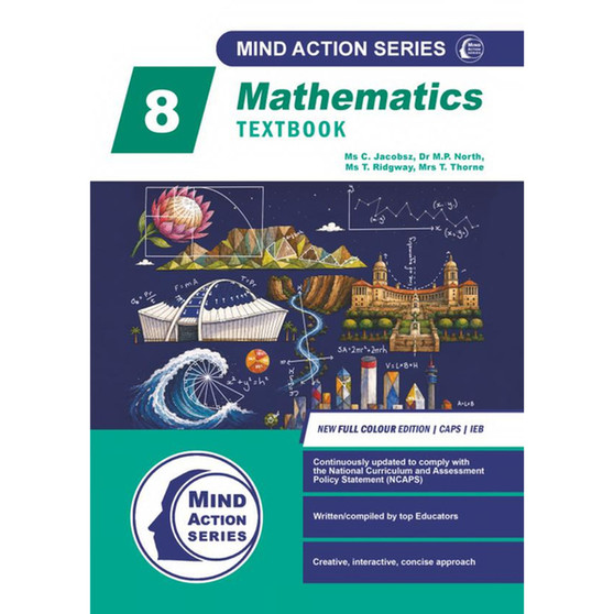 DIGITAL - Mind Action Series Mathematics Textbook (New Edition) CAPS & IEB (2026) - Grade 8 PDF (3 Year Licence) - ISBN 9780639898513
