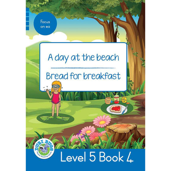 Duzi Bugs: Blue Level 5: Book 4: A Day at the Beach | Bread for Breakfast - ISBN 9781928228905