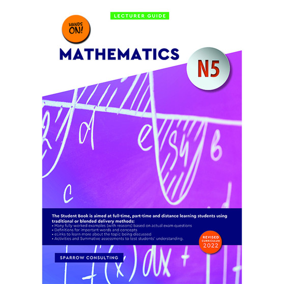 N5 Mathematics Lecturer Guide - ISBN 9781776372010